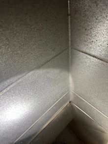 Clean metallic surface after Duct Cleaning